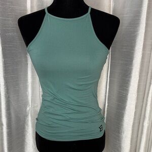 Better Bodies Performance Halter Sleeveless Tank Back Spellout Stretch Womens S